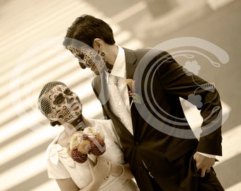 Wedding photo manipulation -  Día de los Muertos - Day of the Dead