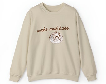 Sourdough Wake and Bake Sweatshirt Unisex Heavy Blend™ Crewneck Sweatshirt