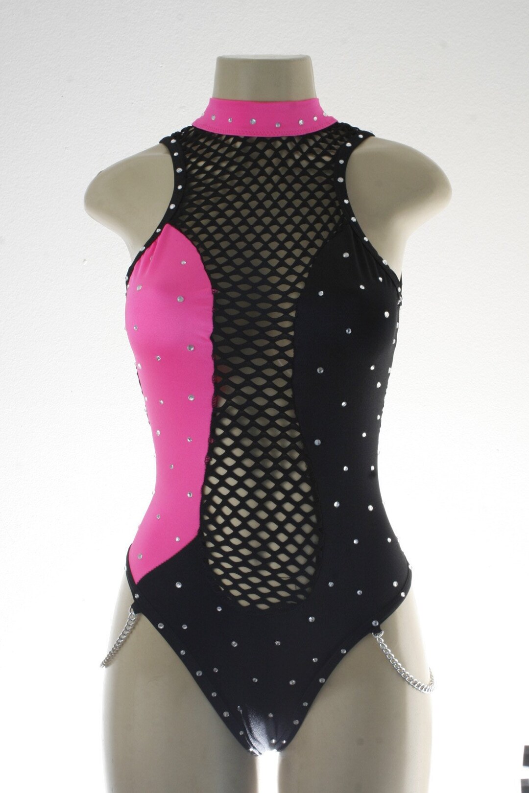 MESH NEON PINK ONE PIECE
