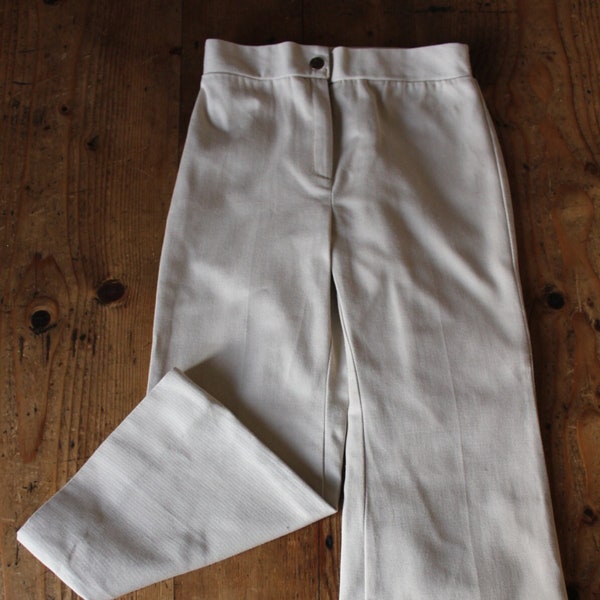 Pantalon beige évasé des années 70 - Stock Neuf - Taille 2 ans