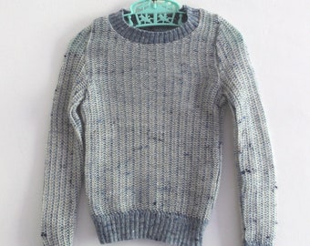 Leichter durchbrochener Pullover aus den 70er Jahren – Neuware – Größe 2 Jahre
