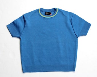 Vintage 60/70's blue nylon top - French NOS - Size 4 years