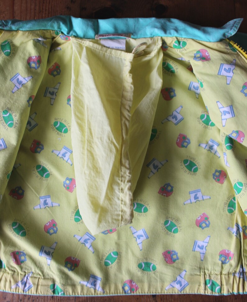 Blouson en coton vert menthe des années 80 Stock Neuf Taille 1 an image 5