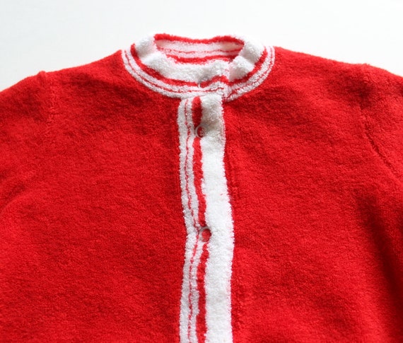 Vintage 70's Petit Bateau terrycloth long sleeves… - image 2