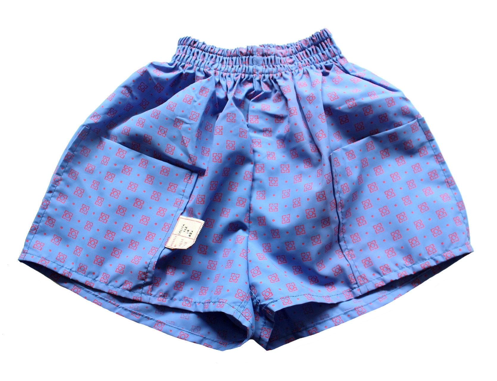 Vintage 60/70's patterned nylon shorts French NOS Size | Etsy