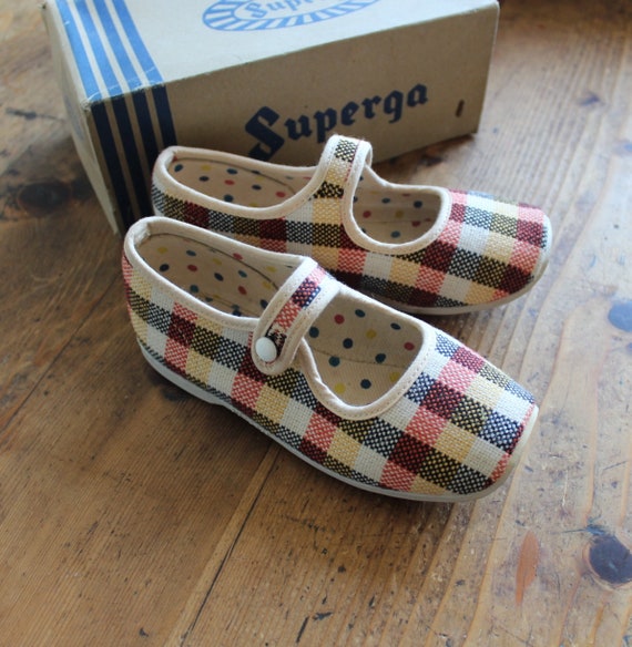 gingham superga