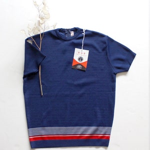 60 年代/70 年代のプチ バトー ポリアミド ジャージ トップ - 新古品 - サイズ 10 年