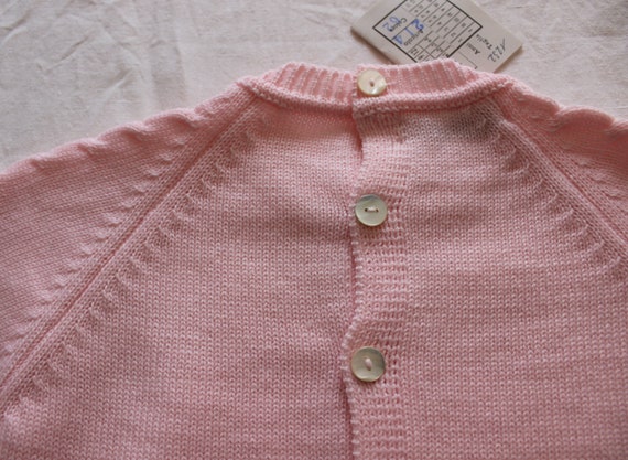 Vintage 1960/70's light pink wool sweater - Itali… - image 4