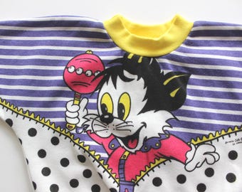 Vintage 1980 Turbo catties sweat-shirt - New old stock - Size 12/18 months