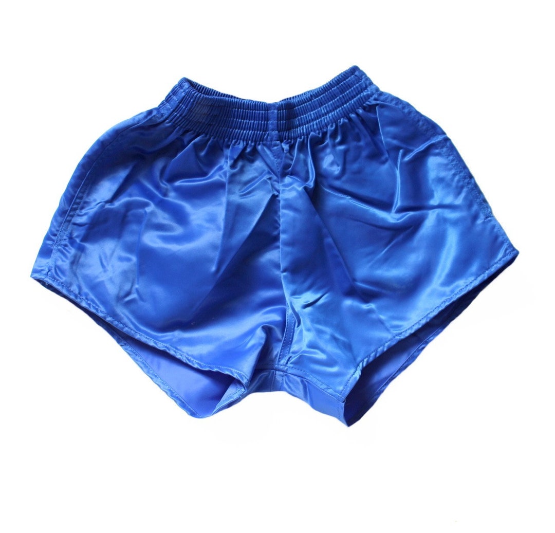 Vintage 70's Blue Nylon Shorts French New Old Stock - Etsy UK
