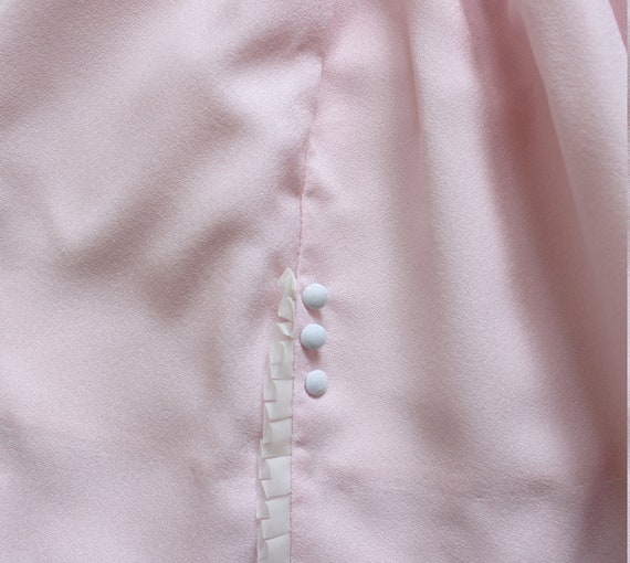 French vintage 60's light pink elegant dress - Ne… - image 3