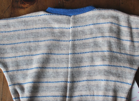 Vintage 70/80's striped knitted sunsuit - French … - image 5