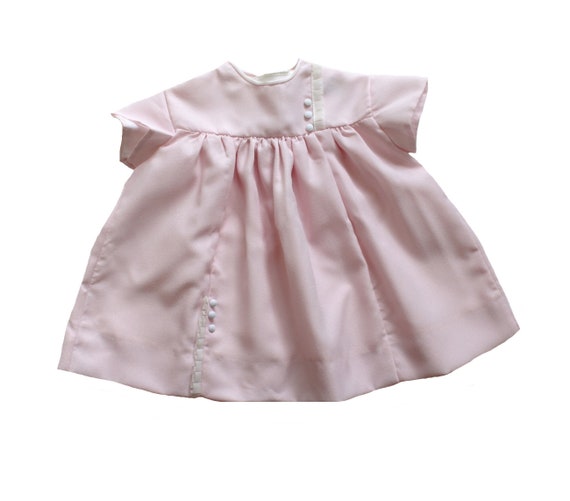 French vintage 60's light pink elegant dress - Ne… - image 1