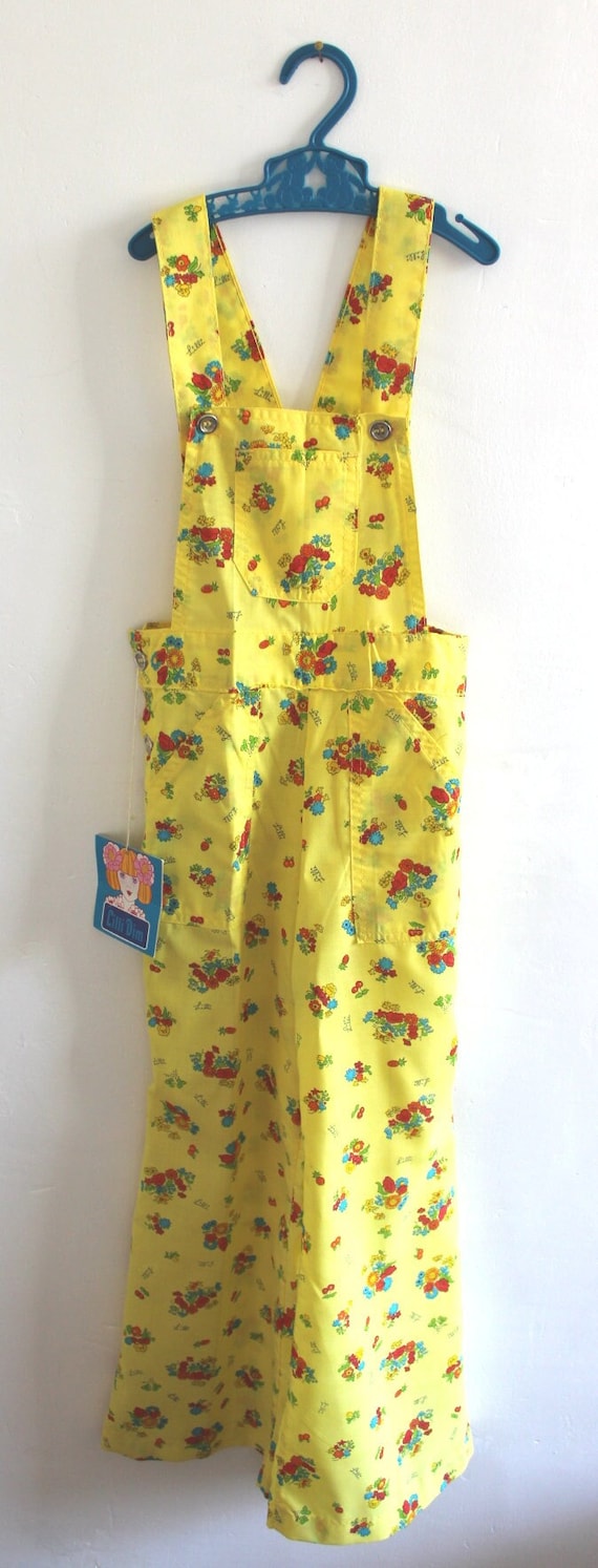 yellow denim dress Lovelo Ivory Lemon Print Denim Sleeveless Mini Dress