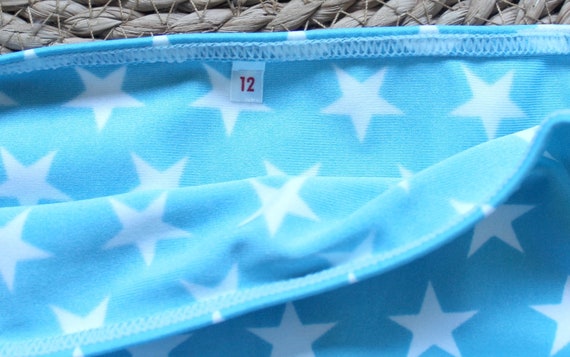 VINTAGE 70's blue star patterned bikini - French … - image 2