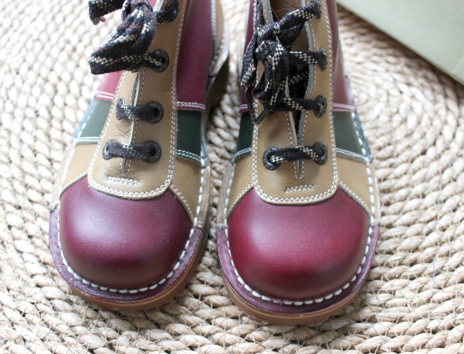 French Vintage 70's Leather Kickers NOS - Etsy