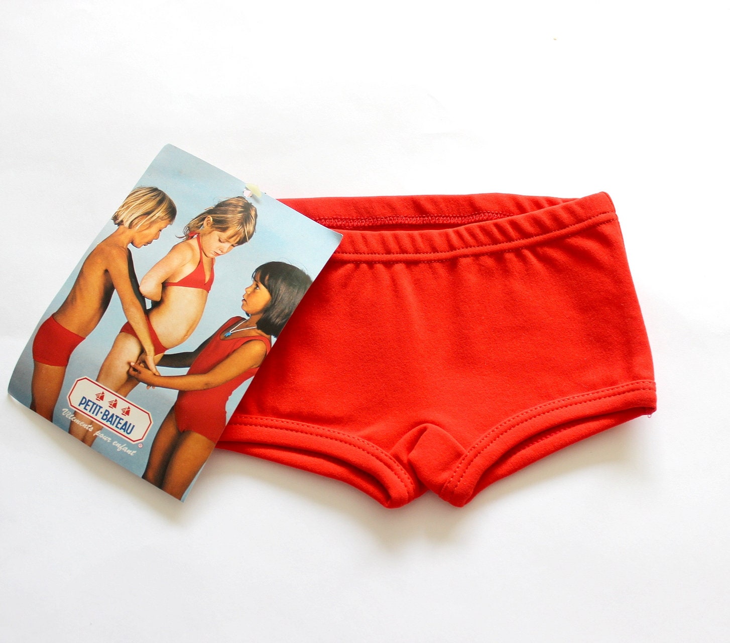 Boxer de bain Petit Bateau des annees 70 Stock ancien neuf Taille 2 ans Etsy France