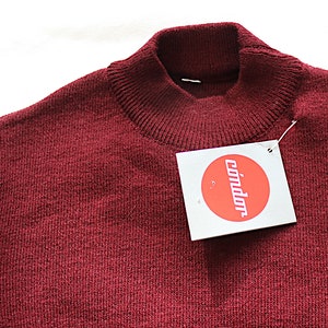 Vintage 1970&#39;s burgundy sweater - Spanish NOS - Size 6 years
