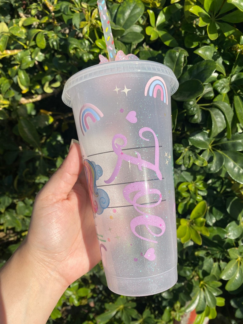 Unicorn Personalized Starbucks Venti Cup Iced coffee Etsy