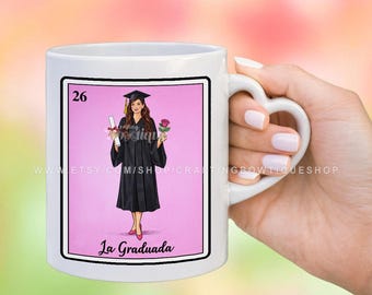 Personalized 2026 Graduation Mug, Lotería Art Graduate Gift