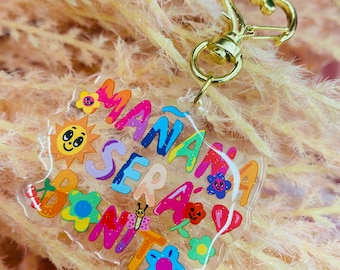 Llaveros Mañana será bonito, Llavero Karol Sirena con corazón y acabado Shimmer