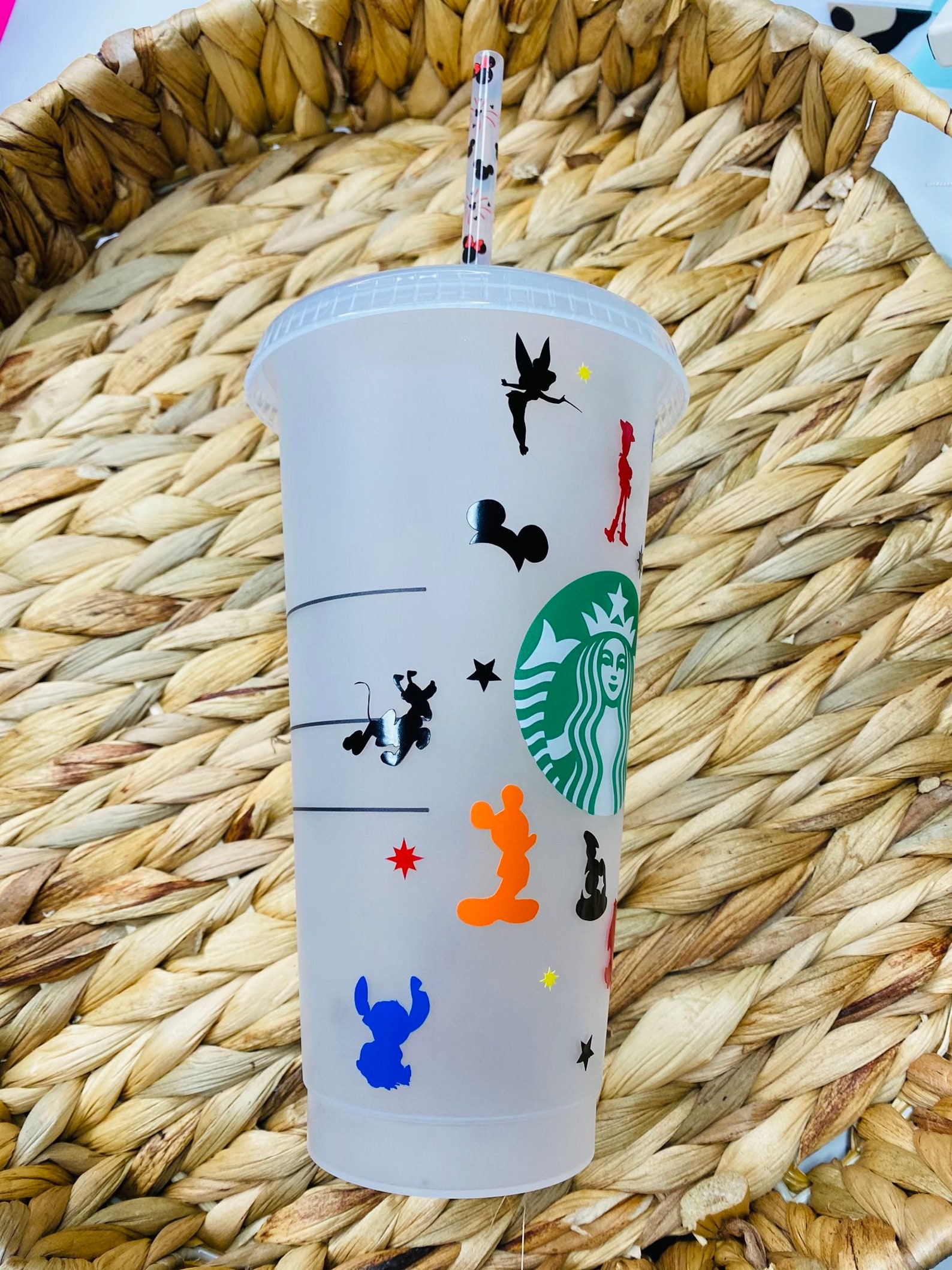 Disneyland Custom Tumbler Disney Starbucks Clear Cups & Etsy
