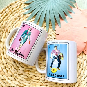 La Madrina Loteria Mug | Mejor Madrina | God Mother Mug | God mother Cup | Sublimation Gift | Personalized