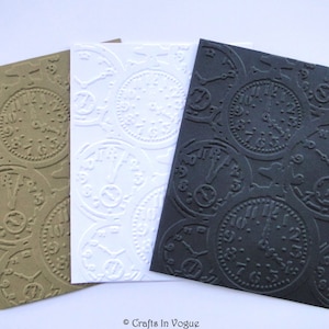 Cartes de montre de poche en relief, montre de poche vintage, cartes kraft en relief, horloge en relief, horloge vintage, cartes masculines, carte de fête des pères