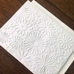 Kaarten met reliëfbloemen, blanco notitiekaarten, kaarten met diverse bloemen, bloemen bruiloft bedankkaarten, handgemaakt bloemen briefpapier, bloemenwaanzin