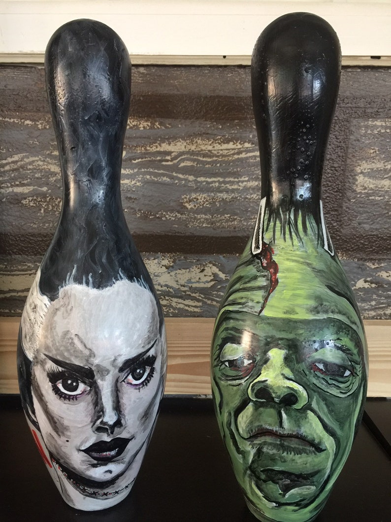 Hand painted bowling pins Etsy