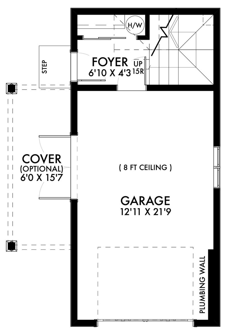393 SF 1 Bedroom Garage Apartment Plan Pdfs & CAD Files - Etsy