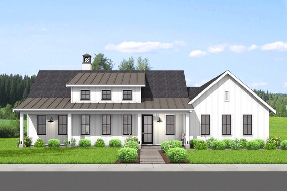 Farmhouse Style House Plan 3 Beds 2 Baths 1788 Sq Ft 23 2737 Houseplans Com Farmhouse Style House Plan 3 Beds 2