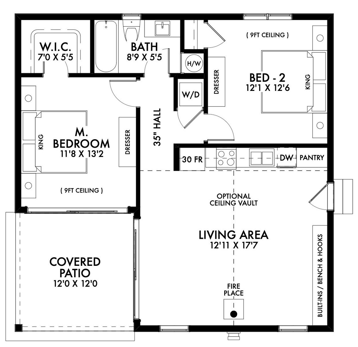 800 SF 2 Bedroom 1 Bath Contemporary Basic Cabin Plan PDFs Etsy 800 SF 2 Bedroom 1 Bath Contemporary Basic Cabin Plan PDFs Etsy