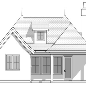 899 SF 1 Bedroom 1 Bath European Cottage House Plan