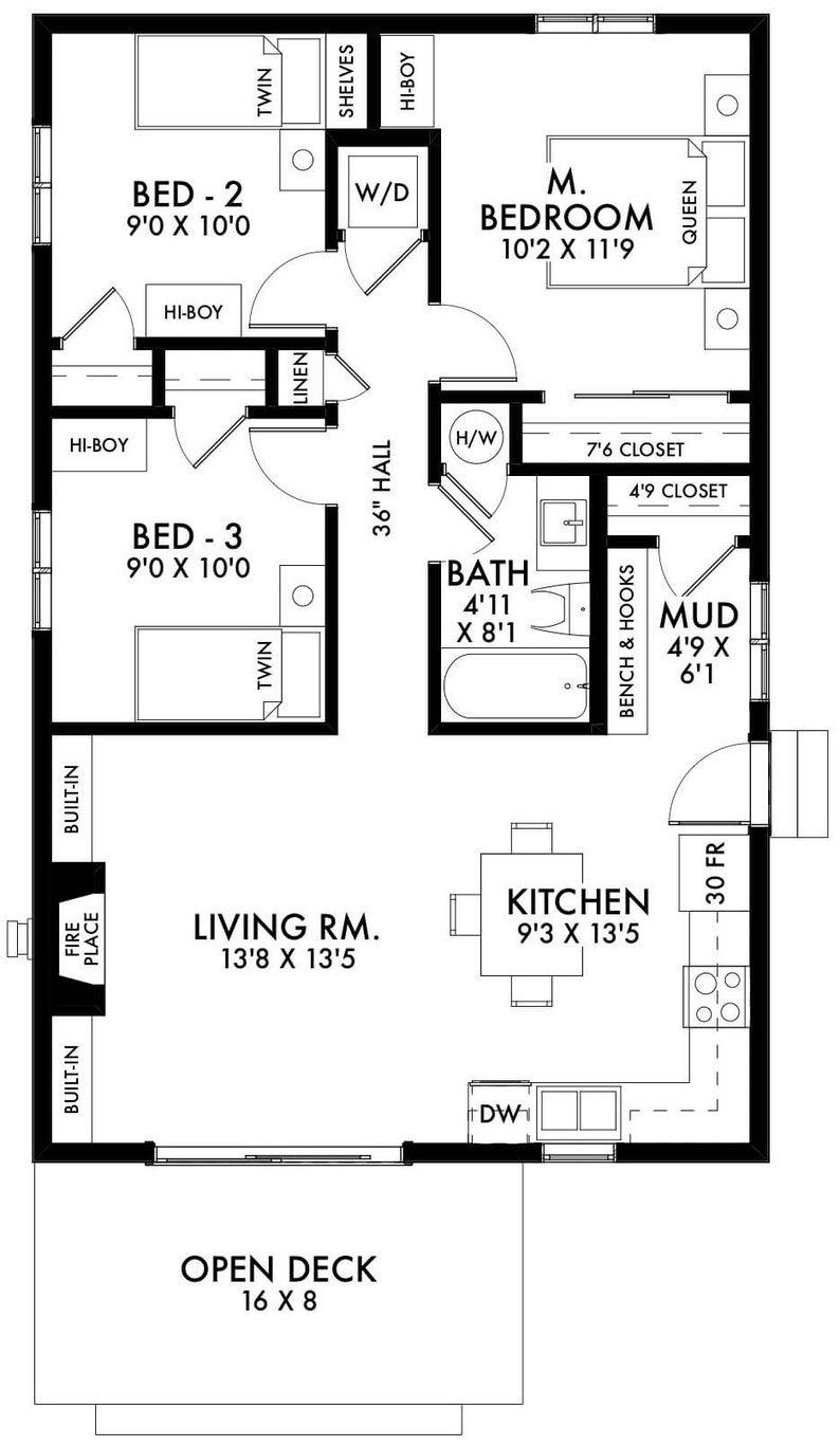 900 SF 3 Bedroom 1 Bath Small House Plan PDFs CAD Files Etsy 900 SF 3 Bedroom 1 Bath Small House Plan PDFs CAD Files Etsy