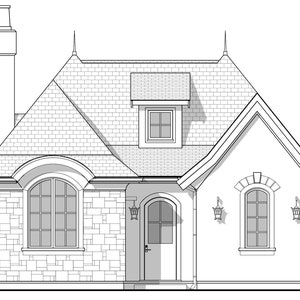 899 SF 1 Bedroom 1 Bath European Cottage House Plan