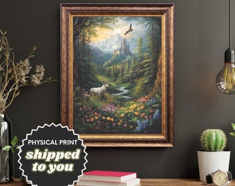 Enchanted Forest PRINTED Wall Art | Mystical Bookish Castlecore | Fantasy Nature Decor Inspired by Throne of Glass's Terrasen - Ships to You