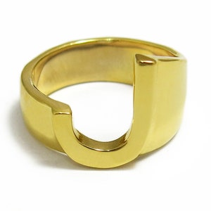 Anillo inicial, anillo J, regalo inicial personalizado, anillo de nombre, anillo de monograma, joyería de carta personalizada, anillo de carta, anillo de identificación, anillo de sello inicial