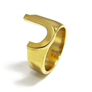 Anillo de oro personalizado, anillo inicial, anillo J, anillo de oro personalizado, joyería inicial de oro, anillo de nombre personalizado, anillo de letras, anillo inicial de oro
