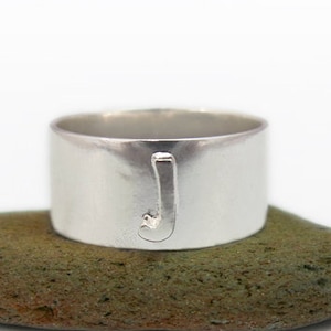 Anillo personalizado para los hombres, carta personalizada, anillo de plata personalizado, anillo inicial de plata, anillo de regalo para papá, banda inicial, anillo de nombre de los hombres