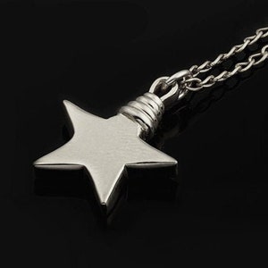 Star Necklace Silver, Star Necklace Womens, Star Necklace Personalized, Silver Star Jewelry, Unique Star Necklace, Star Necklace Initial