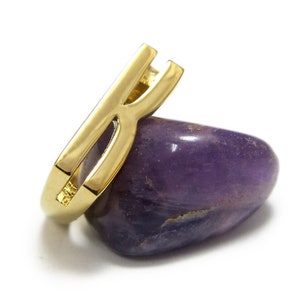Anillo inicial personalizado, anillo inicial personalizado, anillo de letras, anillo de amistad, regalo de mejor amigo, anillo de sello personalizado, anillo K inicial.
