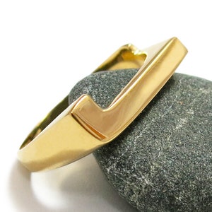Joyería inicial de oro, anillo de nombre, anillo inicial personalizado, anillo de oro inicial, anillo de nombre de oro, anillo de letras de oro, anillo de monograma, anillo J de oro