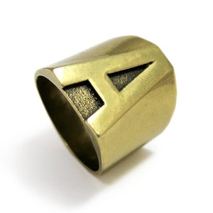 Anillo de letra, Anillo inicial personalizado, Anillo inicial de hombres, Anillo inicial de mujeres, Anillo de moda inicial, Anillo inicial personalizado, Anillo inicial A