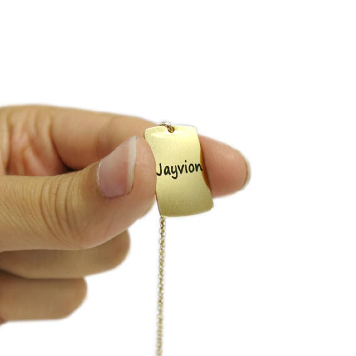 Tag Necklace Name Necklace for Men Personalized Necklace Etsy UK