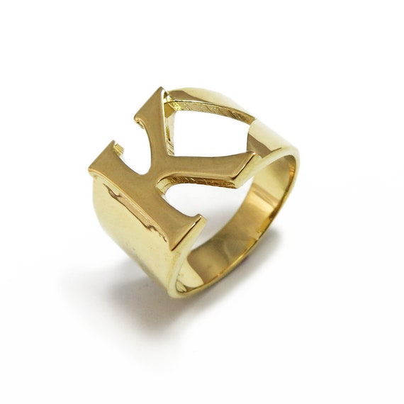 Gold Initial Jewelry Personalized Gold Ring custom Gold Ring