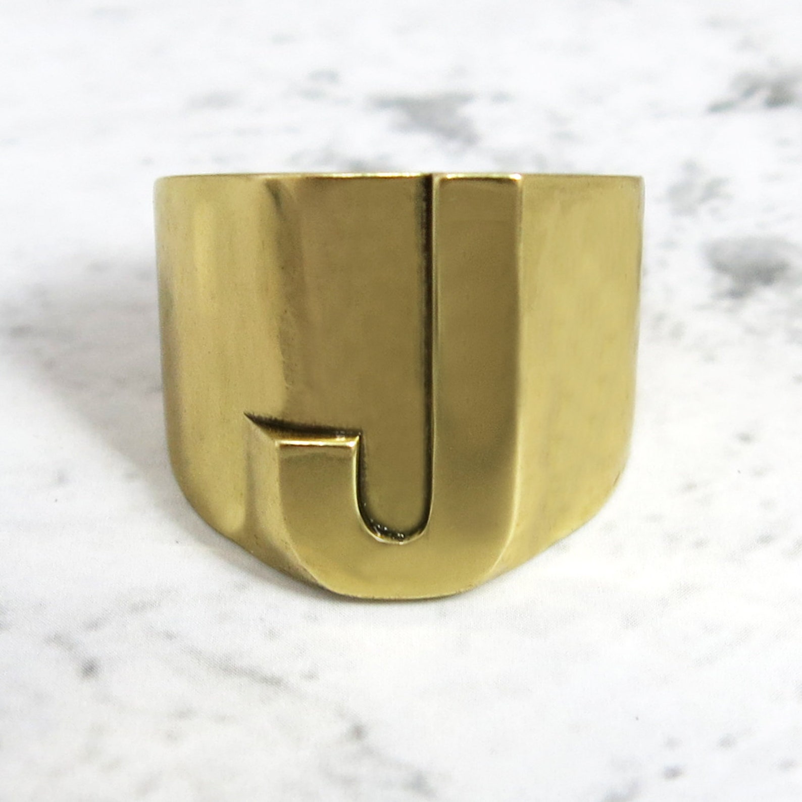 Letter Ring Custom Initial Ring Alphabet Ring Initial Ring | Etsy