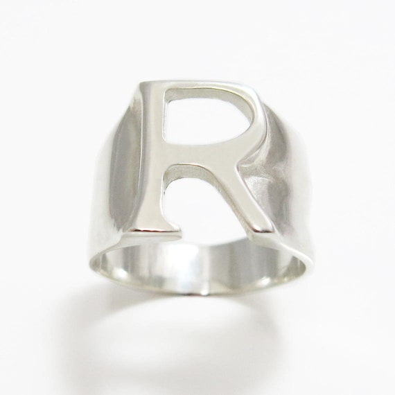 Miami Jewellery Stylish Heart Name Alphabet Letter Initial R Rings  Stainless Steel Cubic Zirconia Silver Plated Ring Price in India - Buy  Miami Jewellery Stylish Heart Name Alphabet Letter Initial R Rings