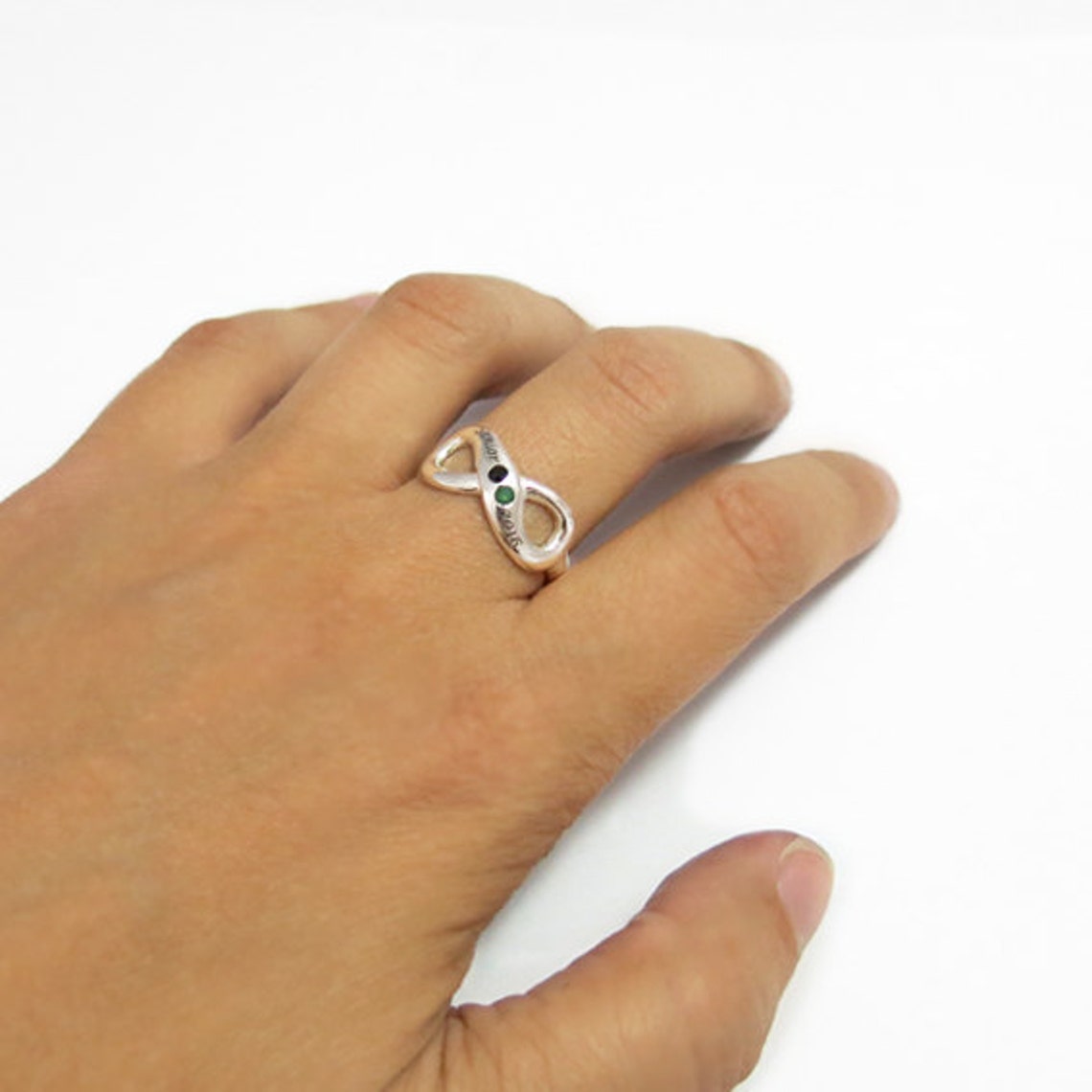 Infinity Ring Personalized Ring Mother Ring Custom Name Etsy