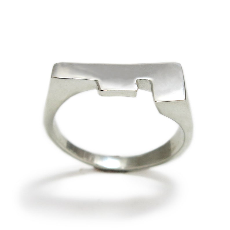 F Ring, Personalized Initial Ring, Custom Initial Ring, Letter Ring ...